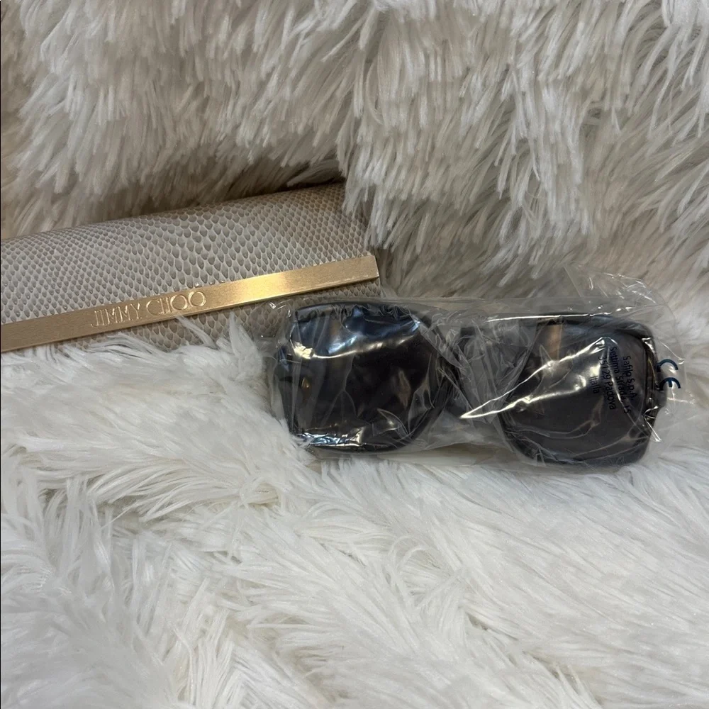 Authentic Jimmy Choo Chic Sammy G 55mm Black Sunglasses NWT! - Picture 8 of 14